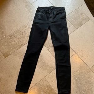Paige Black coated jeans